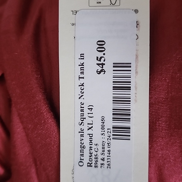 78 and Sunny tank size XL - Picture 3 of 3